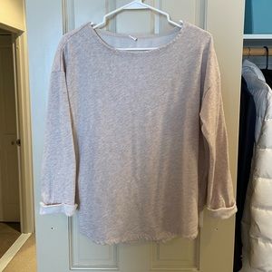 Old Navy cream / tan ¾ sleeve top, large